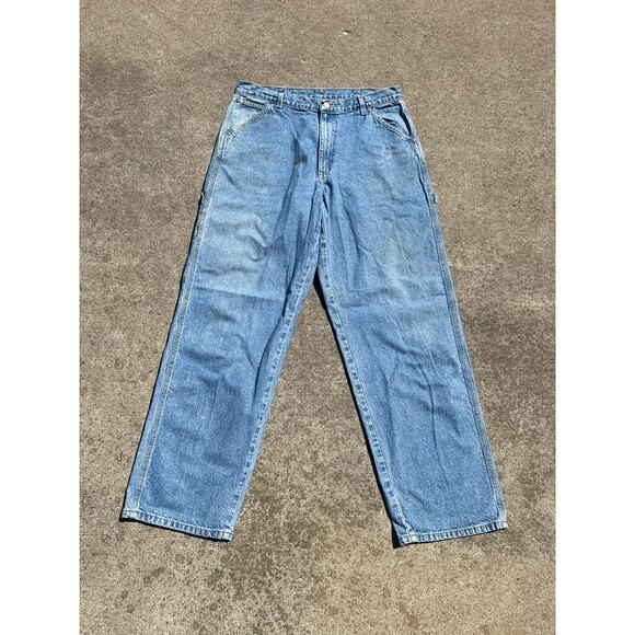 Vintage Wrangler Hero Cotton Relaxed Straight Jeans – Size 34x34 - Picture 1 of 7